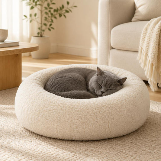 Cama Luna para gato — en uso — Mora & Bigotes