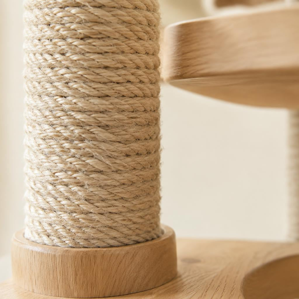 Rascador Nido para gato — detalle de materiales — Mora & Bigotes