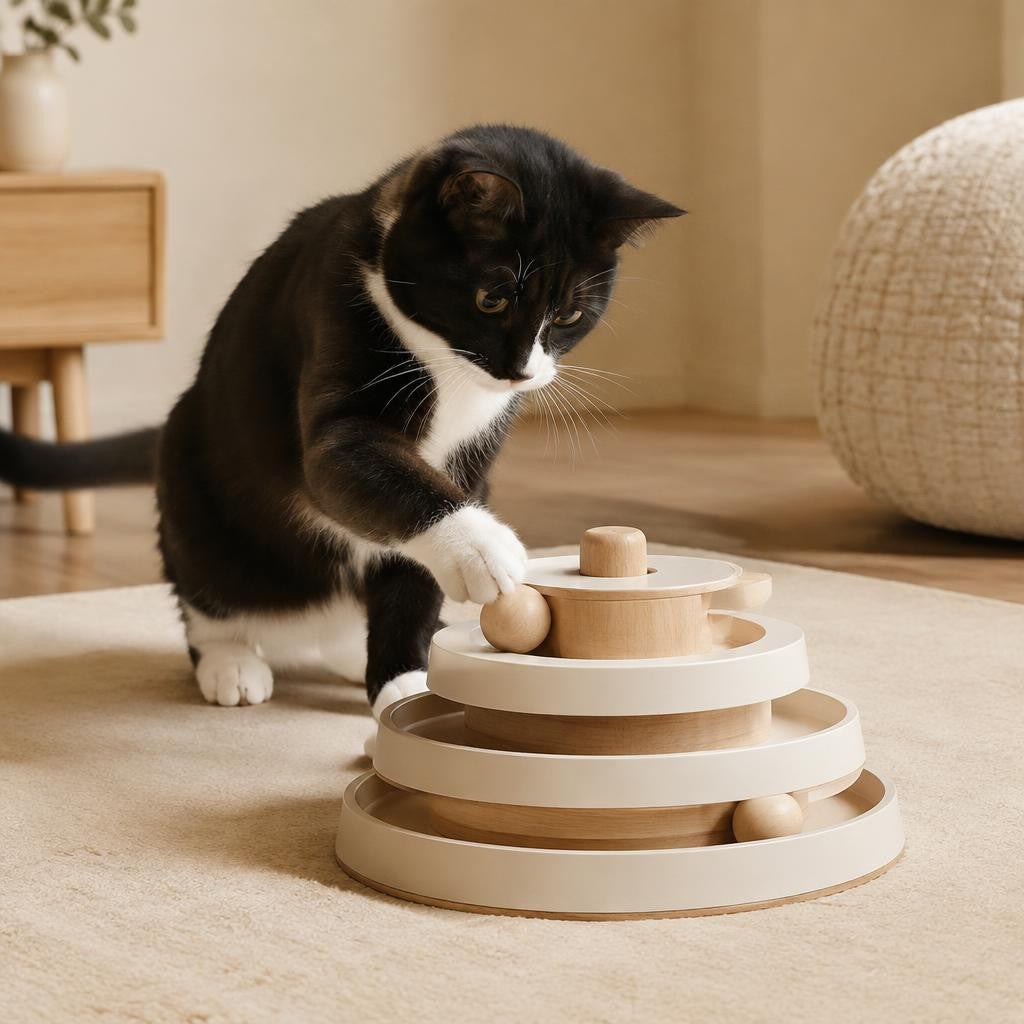 Circuito Órbita para gato — en uso — Mora & Bigotes